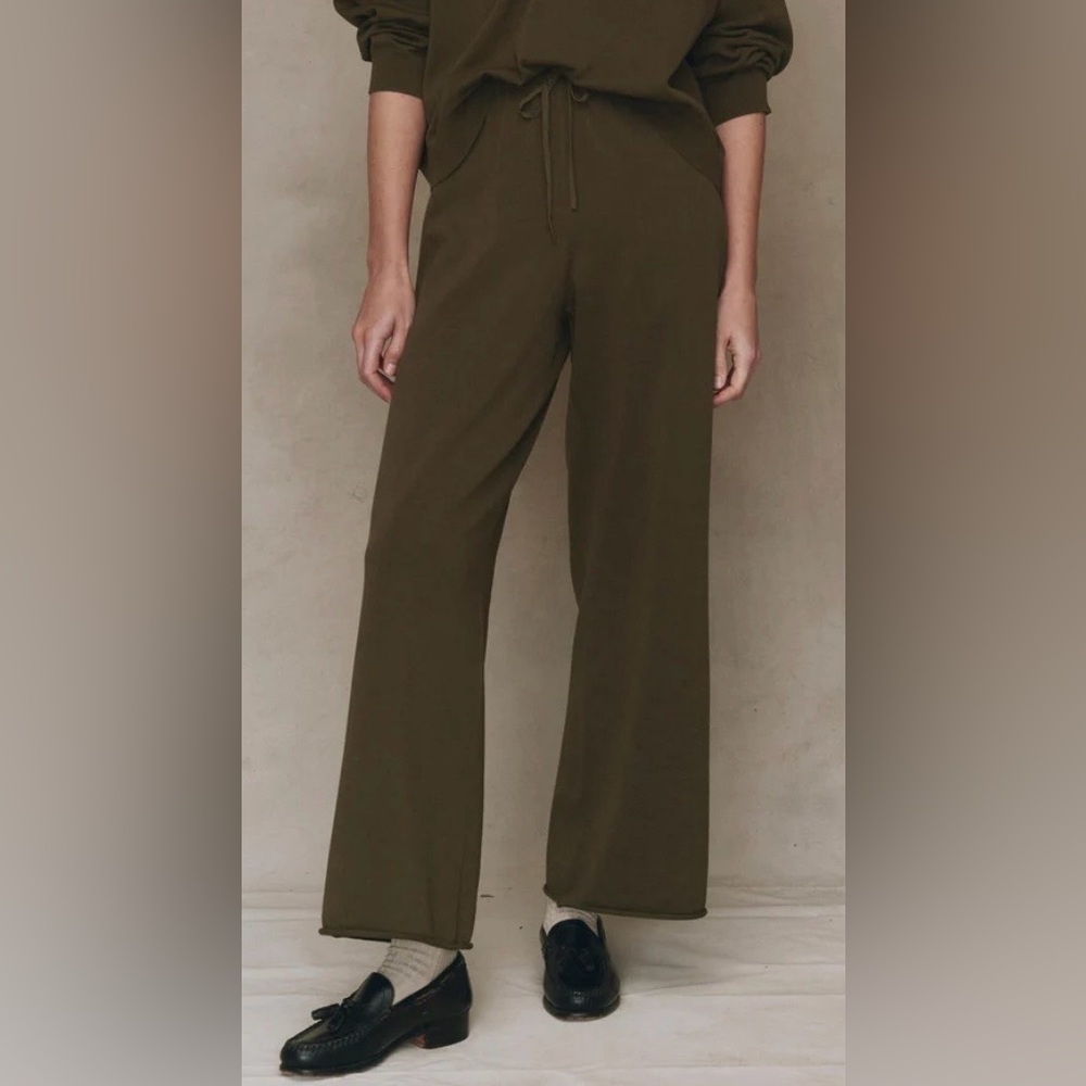 The Great. The Rec Sweater wide leg Pants Army Sz 1